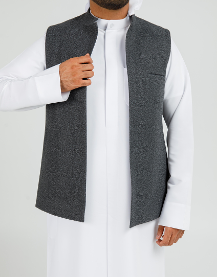 Grey Styling WaistCoat 5 - الصورة 4